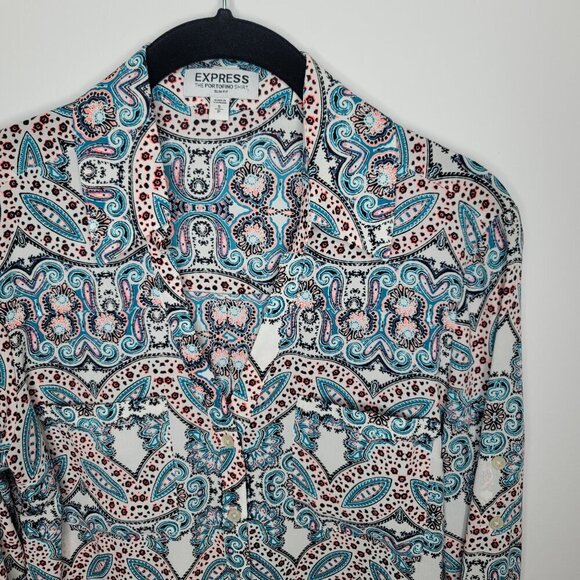 Express Button Up Womens Small - Picture 3 of 8
